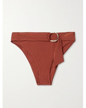 Cult Gaia Lexi Embellished Bikini Briefs - Red