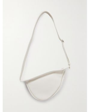 The Row Slouchy Banana Kleine Schultertasche Aus Strukturiertem Leder - Weiß