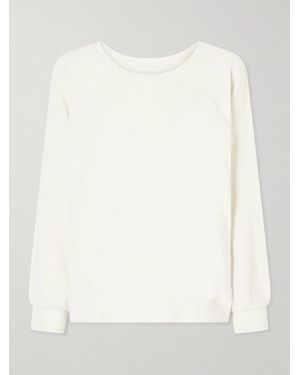 Suzie Kondi Samos Cotton-Blend Terry Sweatshirt - White