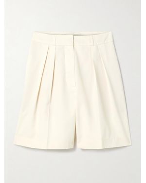 Rohe Pleated Woven Shorts - Natural