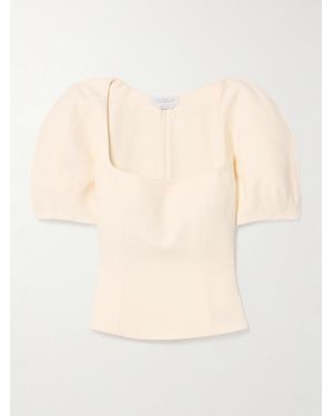 Gabriela Hearst Amer Wool And Silk-blend Top - Natural