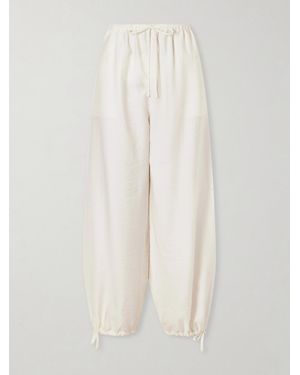 TOTEME Parachute Lyocell-Blend Tapered Pants - White