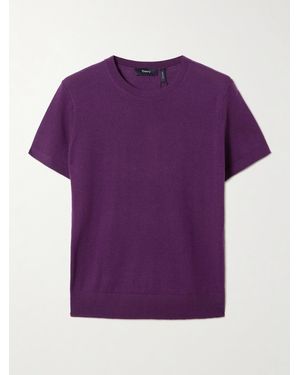 Theory Merino Wool T-Shirt - Purple