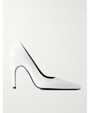 Jude Fame Leather Pumps - White