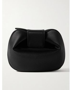 Gabriela Hearst Soft Demi Satin Clutch - Black