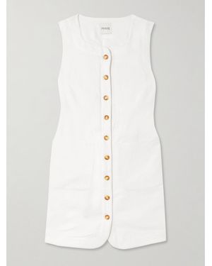 Posse Emma Linen Mini Dress - White