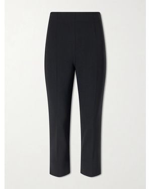 Carolina Herrera Camila Wool-Blend Capri Trousers - Blue