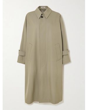 AURALEE Wool-Gabardine Trench Coat - Natural