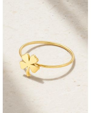 Jennifer Meyer Mini Clover 18-Karat Ring - Natural