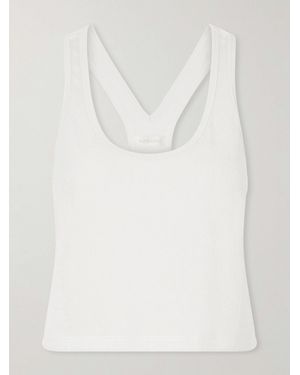 Suzie Kondi Tia Cotton-Blend Terry Tank Top - White