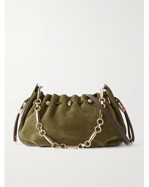 Zimmermann Halcyon Suede Shoulder Bag - Green