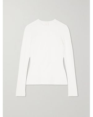 Givenchy Cutout Stretch-Jersey Top - White