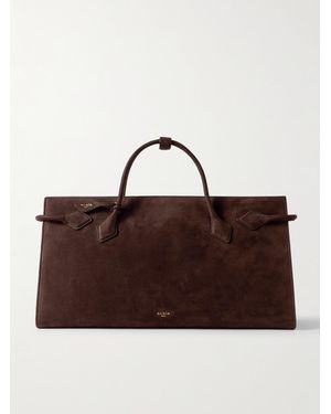 Alaïa East West Nubuck Tote - Brown