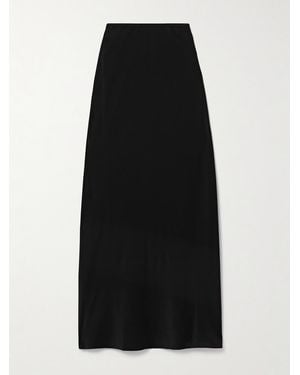Matteau Silk Maxi Skirt - Black