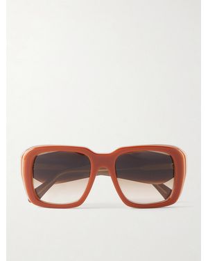 Loewe Paula's Ibiza Square-Frame Acetate Sunglasses - Brown