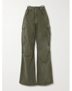 R13 Cotton-Twill Cargo Trousers - Green