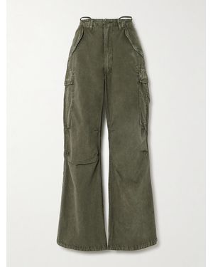 R13 Cotton-Twill Cargo Trousers - Green