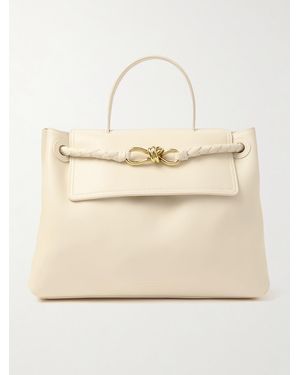 Bottega Veneta Ciao Ciao Medium Intrecciato Leather Tote - Natural