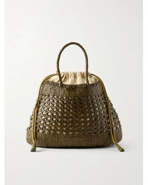 Dragon Diffusion Santa Cano Woven Leather Tote - Natural