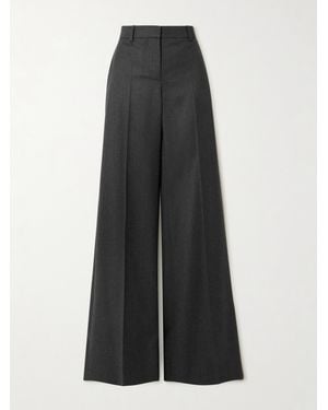 Stella McCartney Schlaghose Aus Wollfilz - Grau
