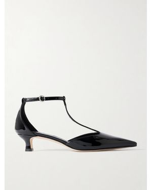 Aeyde Escarpins En Cuir Verni Liz - Blanc