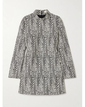 Alix Of Bohemia Romy Minikleid Aus Einer Wollmischung Mit Jacquard-Muster - Grau
