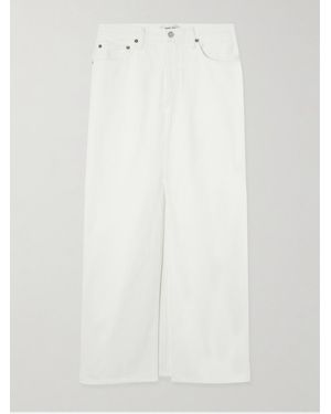 Agolde Leif Denim Maxi Skirt - White