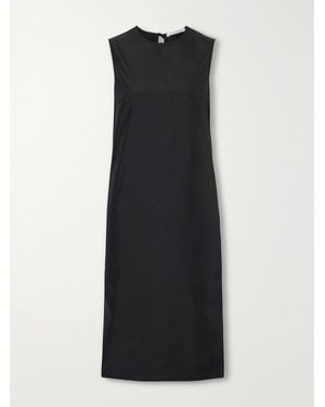 Cecilie Bahnsen Feero Faille Midi Dress - Black