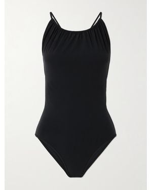 TOTEME Rückenfreier Badeanzug Mit Raffungen - Schwarz