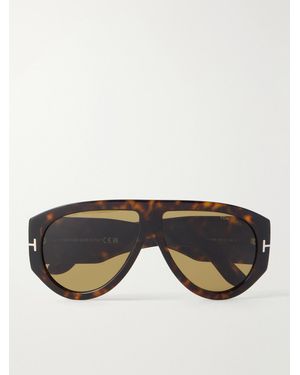 Tom Ford Bronson D-Frame Acetate Sunglasses - Black