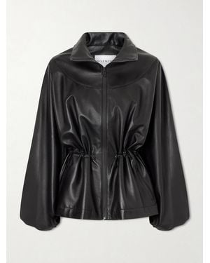Givenchy Gathered Leather Jacket - Black
