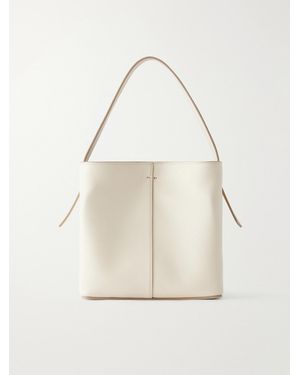 Metier Tilt 16 Leather Shoulder Bag - Natural