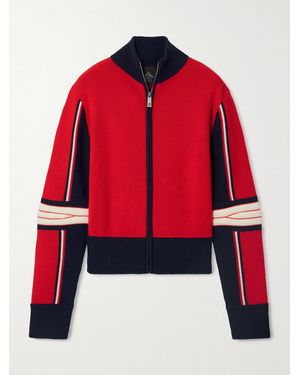 Perfect Moment Merino Wool Cardigan - Rot