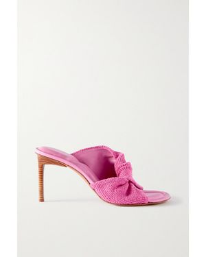 Jacquemus Bagnu Twisted Terry Mules - Pink