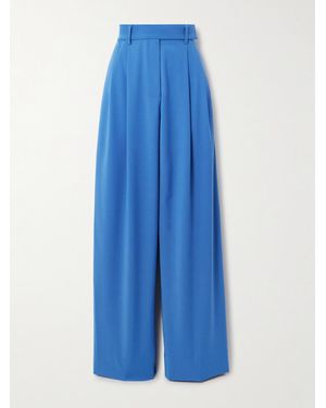 Esse Studios Pleated Woven Pants - Blue