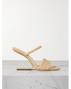 Cult Gaia Rene Raffia Mules - Multicolour