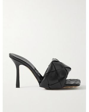 Bottega Veneta Quilted Leather Lido Mules 90 - Black