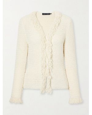 Proenza Schouler Nilo Textured-Jacquard Wool-Blend Cardigan - Natural