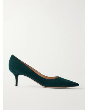 Gianvito Rossi Gianvito 55 Suede Court Shoes - Green