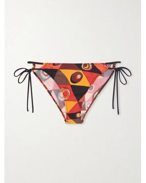 PUCCI Printed Bikini Briefs - White