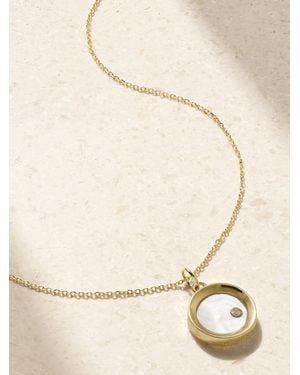 Mateo 14-Karat, Pearl And Diamond Necklace - Natural
