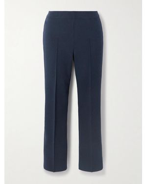 High Sport Geo Louis Cotton-Blend Straight-Leg Pants - Blue