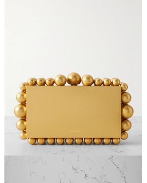 Cult Gaia Eos Goldfarbene Clutch Mit Zierperlen - Mettallic