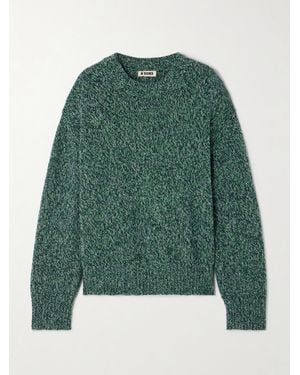 B Sides Wool Jumper - Green