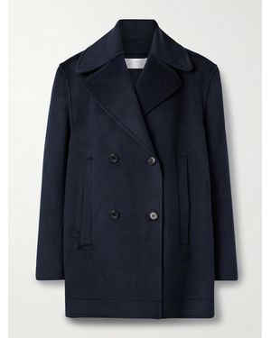 La Ligne Micheal Double-Breasted Wool-Felt Coat - Blue