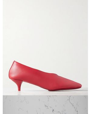 St. Agni Soft Glove Leather Court Shoes - Red