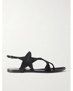 Gabriela Hearst Star Suede Sandals - Black