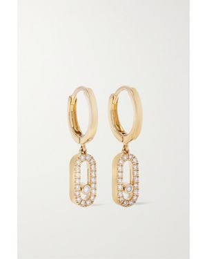 Messika Move Uno 18-Karat Diamond Hoop Earrings - Natural