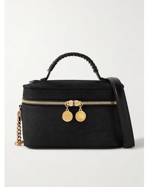 Stella McCartney Falabella Schultertasche Aus Gebürstetem Synthetischen Material Mit Ketten - Schwarz