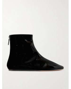 Le Monde Beryl Luna Patent-Leather Ankle Boots - Black